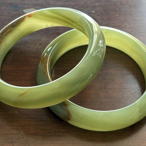 Original Onyx Natural Marble Bracelet/Bangles - Elegant Stone Jewelry for Women - Picture 4 of 11